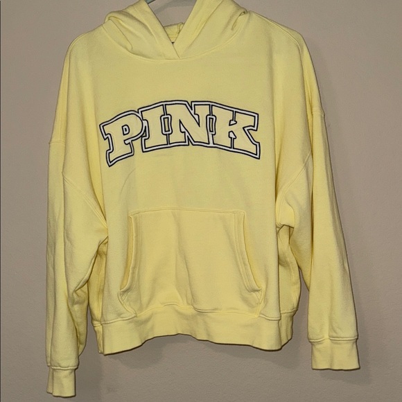 PINK Victoria's Secret Mellow Yellow Hoodie - Picture 1 of 3